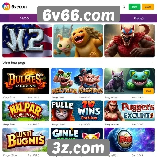 A variedade de jogos disponíveis em 6v66